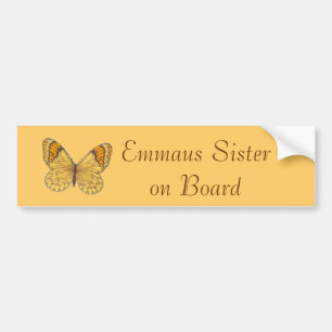 Autocollant De Voiture Soeur d'Emmaus à bord