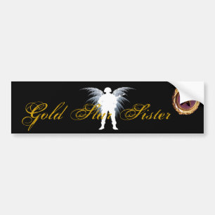 Autocollant De Voiture Soeur d'étoile d'or