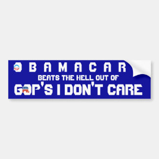 AUTOCOLLANT DE VOITURE SOIN D'OBAMACARE V. GOP DO PAS