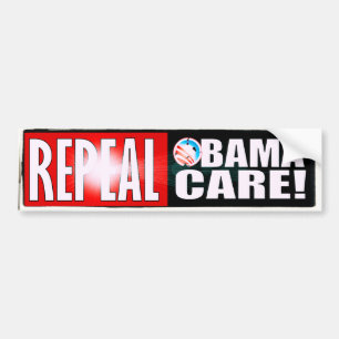 AUTOCOLLANT DE VOITURE SOIN OBAMACARE D'OBAMA D'ABROGATION