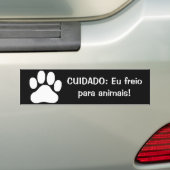 Autocollant De Voiture SOINS : Je freine pour les animaux ! (En voiture)