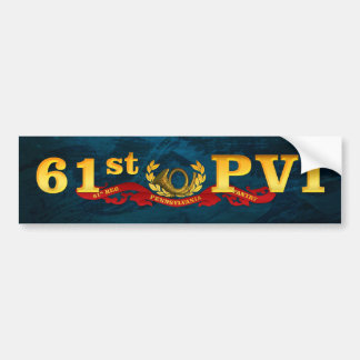 Autocollant De Voiture soixante-et-unième Bumpersticker de bleu de PVI