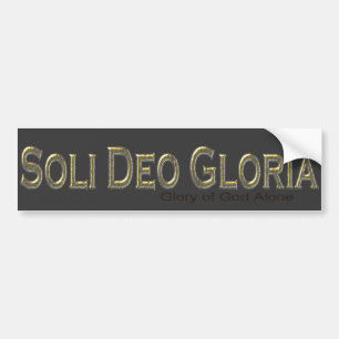 Autocollant De Voiture Soli Deo Gloria