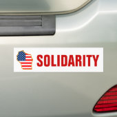 Autocollant De Voiture Solidarité avec des travailleurs du Wisconsin (En voiture)