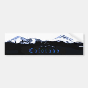 Autocollant De Voiture Sommet de montagne du Colorado I