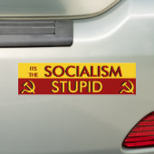 Autocollant De Voiture Son le socialisme stupide (En voiture)