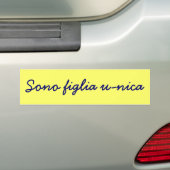 Autocollant De Voiture Sono figlia u-nica (En voiture)