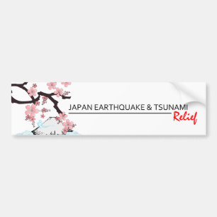 Autocollant De Voiture Soulagement *Japan de tremblement de terre/tsunami