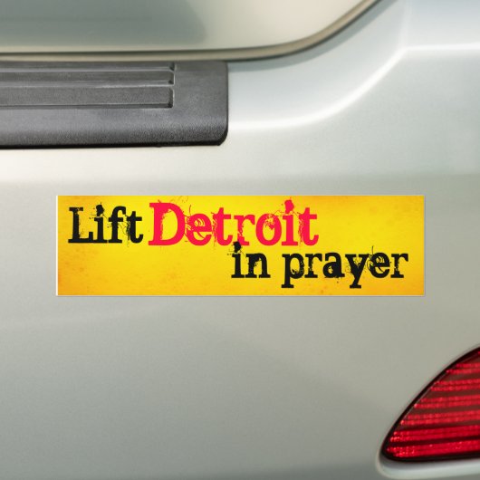 Autocollant De Voiture Soulevez Detroit dans la prière (En voiture)