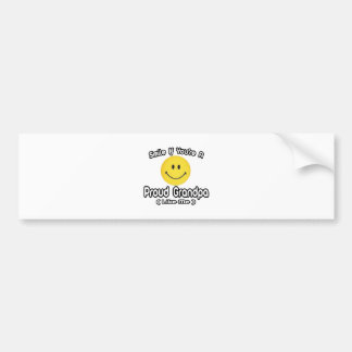 Autocollant De Voiture Souriez si vous êtes un grand-père fier (comme moi