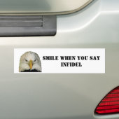 AUTOCOLLANT DE VOITURE SOURIRE QUAND VOUS SAYINFIDEL (En voiture)