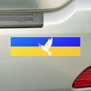 Autocollant De Voiture Soutenez l'Ukraine Bumper Sticker Liberté Peace Do