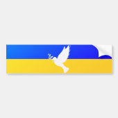 Autocollant De Voiture Soutenez l'Ukraine Bumper Sticker Peace Dove (Devant)
