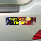 AUTOCOLLANT DE VOITURE SOUTENEZ NOS TROUPES (En voiture)