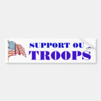 Soutenez nos troupes exprimant et drapeau