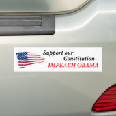 Autocollant De Voiture Soutenez notre constitution, attaquez Obama (En voiture)