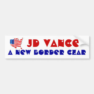 AUTOCOLLANT DE VOITURE SOUTENIR JD VANCE UNE NOUVELLE FRONTIÈRE CZAR USA!