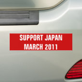 AUTOCOLLANT DE VOITURE SOUTENIR LE JAPON (En voiture)