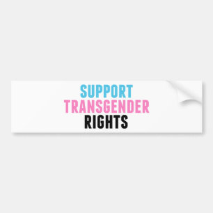 Autocollant De Voiture Soutenir les droits des personnes transgenres