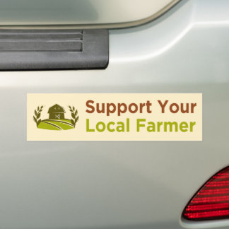 Autocollant De Voiture soutenir votre agriculteur local