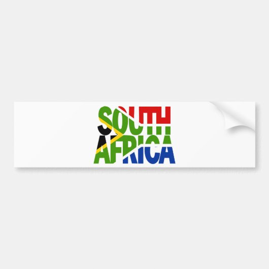 Autocollant De Voiture South Africa + Flag (Devant)