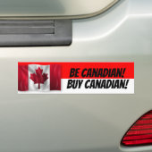 Autocollant De Voiture Soyez Canadien Acheter Canadien (En voiture)