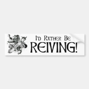 Autocollant De Voiture Soyez plutôt tartan de Reiving - de Reiver - blan