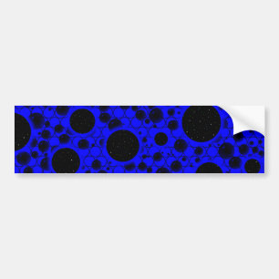 Autocollant De Voiture Space Bubble Spots - Bleu