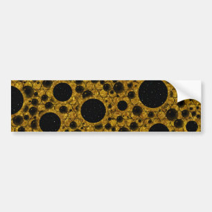 Autocollant De Voiture Space Bubble Spots - Paillettes Orange