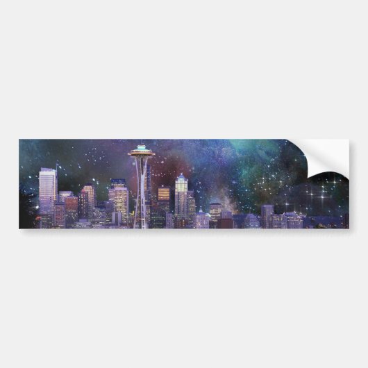 Autocollant De Voiture Spacey Seattle (Devant)