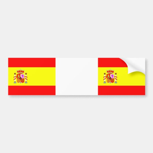 Autocollant De Voiture Spain Flag (Devant)