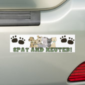 Autocollant De Voiture Spire et Neuter vos animaux Sticker pare-chocs (En voiture)