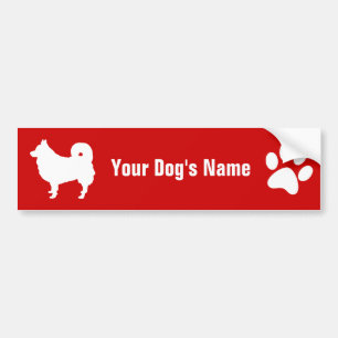 Autocollant De Voiture Spitz pointant ツ