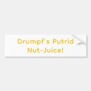 Autocollant De Voiture Splash-Art de Drumpf's Nut-Juice Hankamer Artjunkh