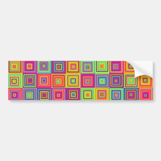 Autocollant De Voiture Squares (Devant)