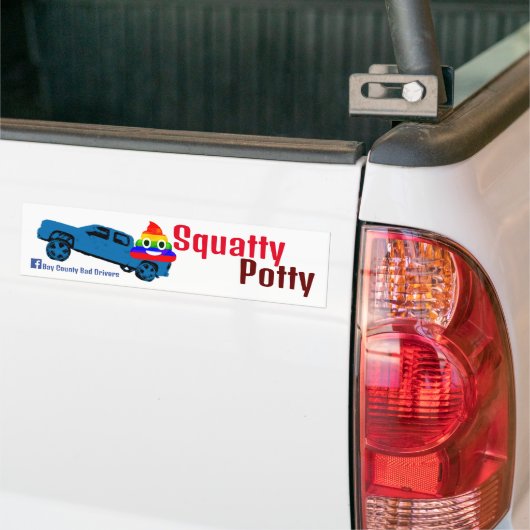 Autocollant De Voiture Squatty Potty (Sur camion)