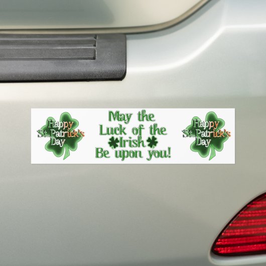 Autocollant De Voiture St. Patrick's Day Four Leaf Clover (En voiture)