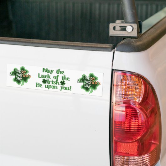 Autocollant De Voiture St. Patrick's Day Four Leaf Clover (Sur camion)