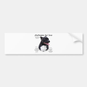 Autocollant De Voiture Staffordshire Bull Terrier Histoire