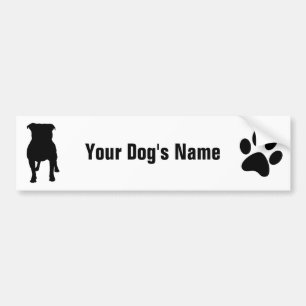 Autocollant De Voiture Stafforshire Bull Terrier タ フ ォ ー ド ・ en amont ャ