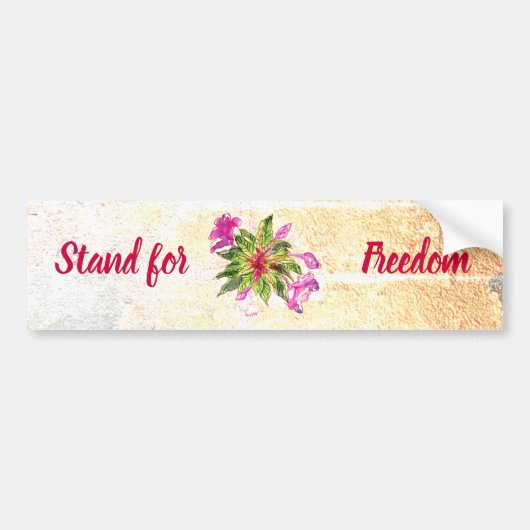 Autocollant De Voiture Stand for Freedom Balsam Bouquet (Devant)