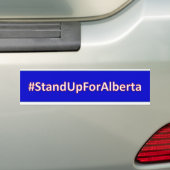 Autocollant De Voiture #StandUpForAlberta (En voiture)