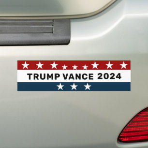 Autocollant De Voiture Star classique de Trump Vance 2024