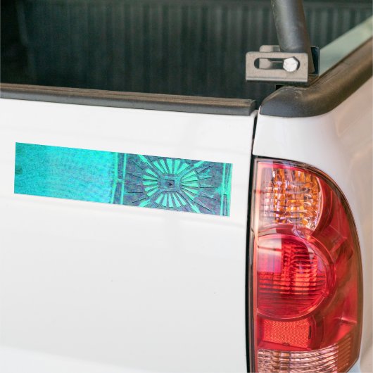 Autocollant De Voiture STAR DU MATIN Bleu Turquoise, Monogramme (Sur camion)