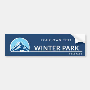 Autocollant De Voiture Station de ski de montagne de Winter Park Colorado