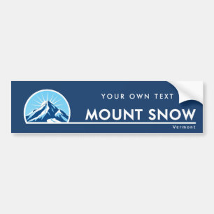 Autocollant De Voiture Station de ski de montagne Mount Snow Vermont