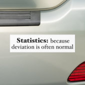 Autocollant De Voiture Statistiques : parce que la déviation est souvent (En voiture)