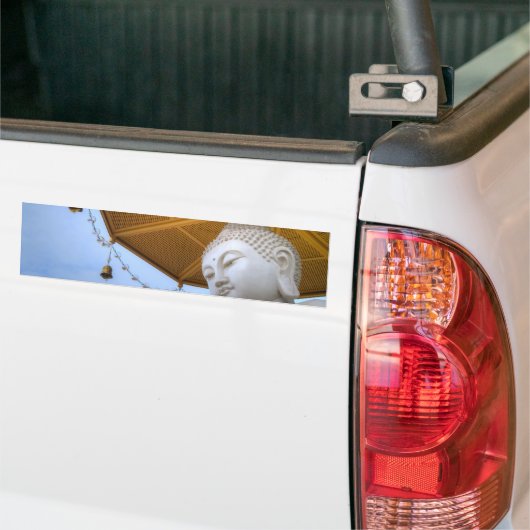Autocollant De Voiture Statue du Bouddha dans Ciel Bleu, cloches paraplui (Sur camion)