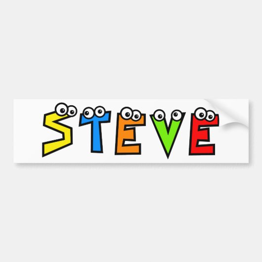 Autocollant De Voiture Steve (Devant)