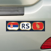 Autocollant De Voiture Stick de pare-chocs du code de la carte du drapeau (En voiture)